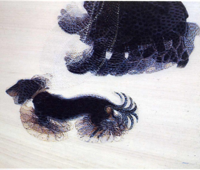 자코모 발라 작 줄에 묶인 개의 역동성 Dynamism of a Dog on a Leash, 1912