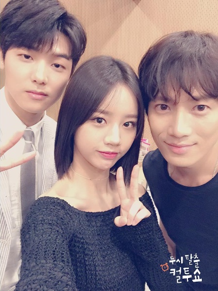 18일 2시 SBS 두시탈출 컬투쇼에 출연한 '딴따라' 주인공인 지성(오른쪽), 혜리(가운데), 강민혁(왼쪽)/사진=두시탈출컬투쇼 공식 인스타그램 캡처