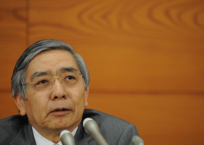 일본은행은 28일 열린 금융정책결정회의에서 금융 정책을 현상 유지하기로 했다. 사진은 구로다 하루히코 일본은행 총재. / 사진 = 뉴시스