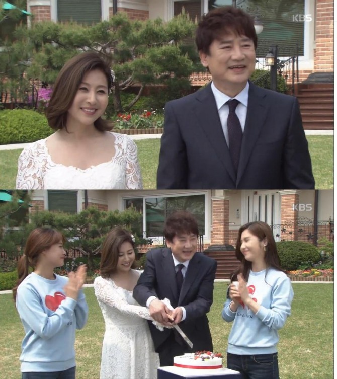 28일 밤 방송된 KBS1 일일드라마 '우리집 꿀단지'에서 배국희(최명길)은 라마인드 웨딩 후 의식을 잃고 쓰러지고, 그 시간 안길수(김유석)는 간 기증 의사를 밝힌다./사진=KBS 방송 캡처