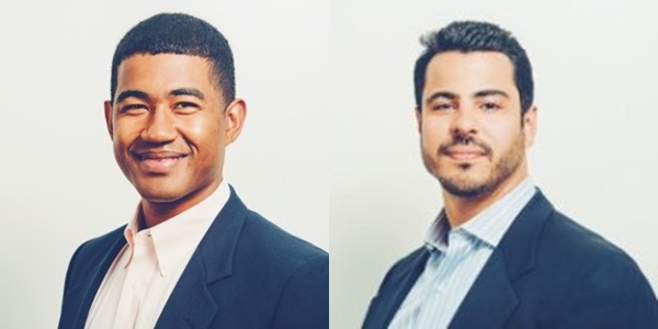 세계최초의 인공지능 변호사인 '로스(ROSS)'를 개발한 지모 오비애글 로스인텔리전스 CTO(왼쪽)와 앤드류 아루다 CEO.사진=링크드인 