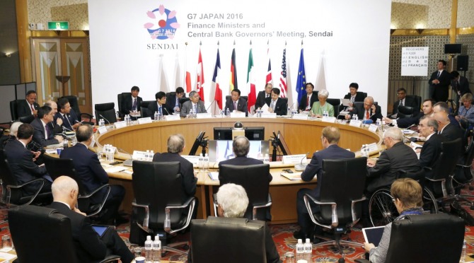 미국, 일본 등 주요 7개국(G7) 재무장관들이 통화 절하 경쟁을 피하자는데 협력하기로 했다. 사진/뉴시스