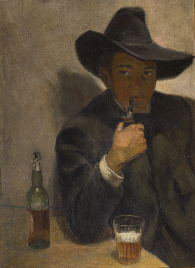 디에고 리베라 '챙이 넓은 모자를 쓴 자화상'(85×62.2㎝, 1907)