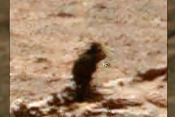 패러노멀 크루서블은 지난 해 말 화성에서 발견된 형체 역시 빅풋을 닮았다고 주장하고 있다. 사진=패러노멀 크루서블