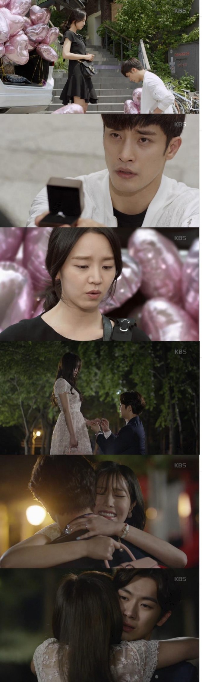 26일 밤 방송된 KBS2 주말드라마 '아이가 다섯'에서 김상민(성훈 분)은 이연태(신혜선 분)에게 프러포즈를 거절당했고 김태민(안우연)은 장진주(임수향 분)에게 감격의 프러포즈를 하는 장면이 그려졌다./사진=KBS2 방송 캡처