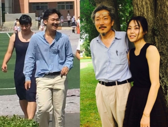 홍상수 감독과 여배우 김민희 패러디/사진= 페이스북 캡처