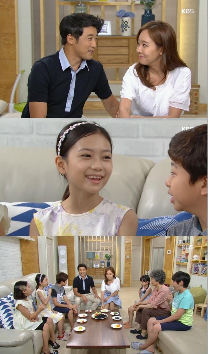 20일 밤 방송된 KBS2 주말드라마 '아이가 다섯' 53회에서는 이빈(권수정)이 안미정(소유진)에게 엄마라고 불러 대화합의 장을 이끌어내는  장면이 그려졌다./사진=KBS2 방송 캡처