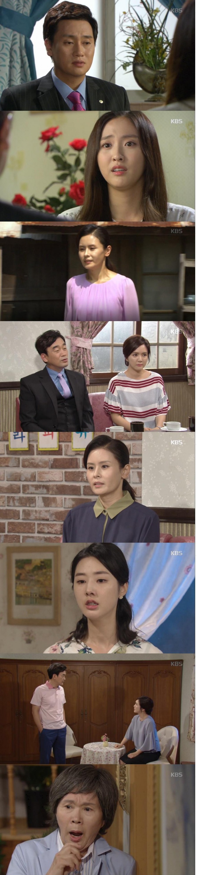 23일 아침 방송된 KBS2 TV소설 '내 마음의 꽃비'에서는 김계옥(이주실)이 민혜주(정이연)가 바로 이수창(정희태)의 딸이라는 충격적인 사실을 알게 되는 장면이 그려졌다./사진=KBS2 방송 캡처