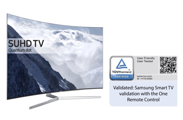  삼성 스마트 TV, 독일 'TUV 라인란드'로부터 사용성 인증 획득(제품 합성 사진). 사진=삼성전자