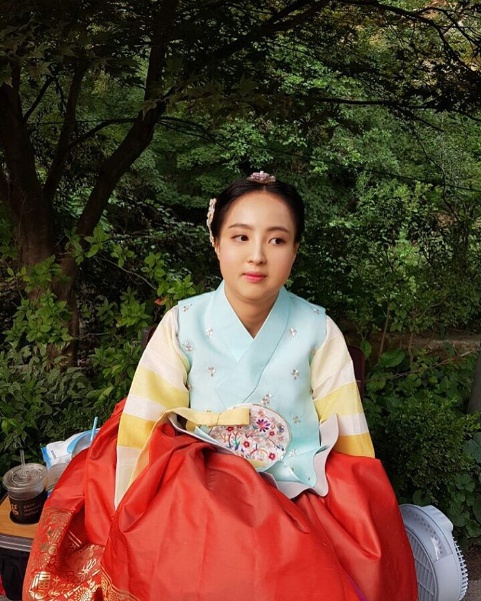 KBS2 인기 월화드라마 '구르미 그린 달빛'에서 명은공주 역의 정혜성/사진=인스타그램 캡처
