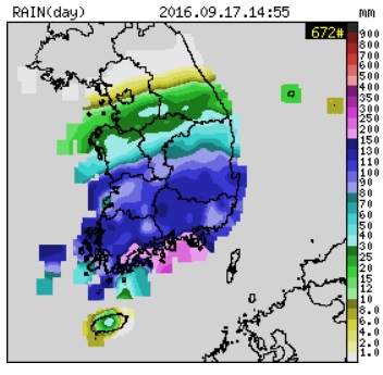 [태풍 특보]기상청 호우경보 또 확대, 태풍 말라카스 영향  억수같은 비... 서울 부산 울산 내일날씨 일기예보 