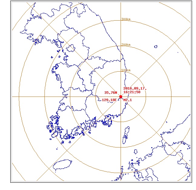 [기상청 특보] 연휴 마지막날 경주에 또 지진, 벌써 354번 계속되는 여진...16호 태풍 말라카스 한반도 접근 내일날씨 비상      