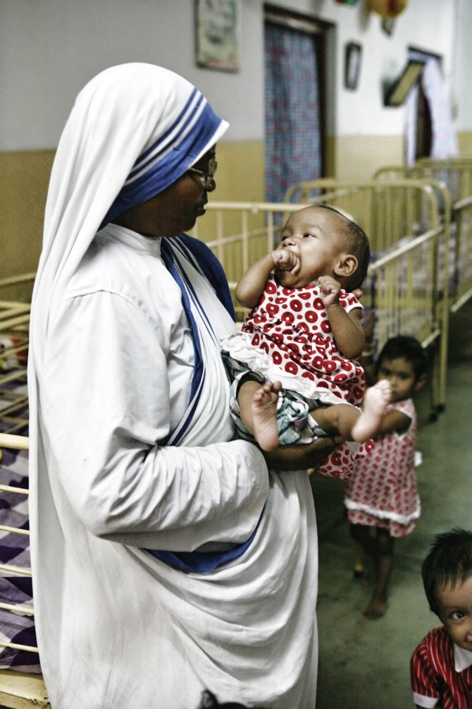 장애아동의 집 시슈 브하반 아동보호소의 영아원
