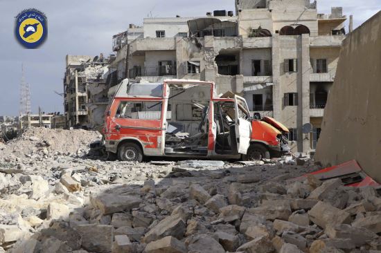 잇단 무차별 공습으로 폐허가 된 시리아 북부 알레포 / 사진=AP 뉴시스