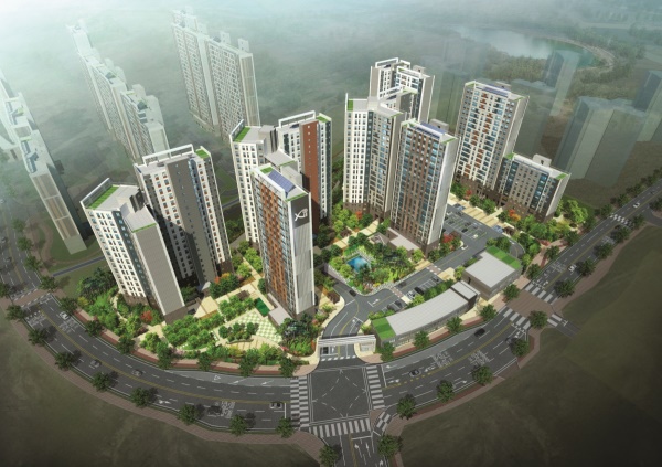 전주 에코시티자이2차 조감도.