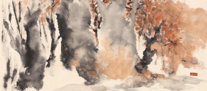 오순이 '내 마음의 풍경' 41X91cm