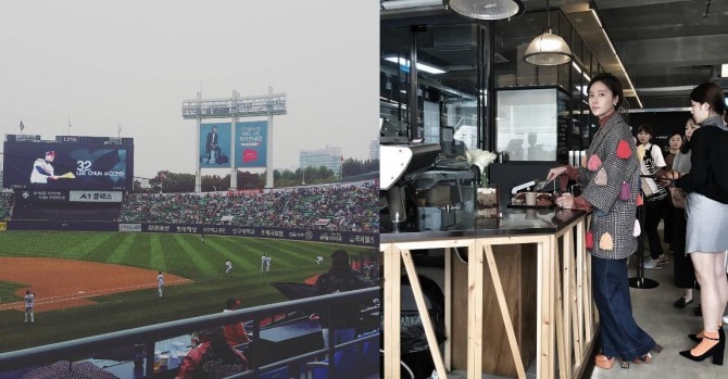 황정음이 남편 이영돈씨와 함께 지난 16일과 17일 이틀간 잠실 야구장을 찾아 달달한 데이트를 이어갔다./사진=황정음 인스타그램 캡처