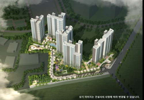 수지 파크 푸르지오 조감도. 사진=대우건설.