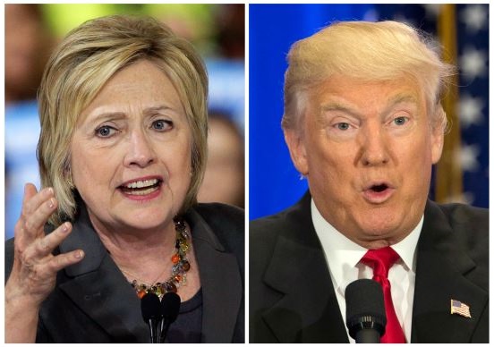 힐러리 클린턴 민주당 후보(왼쪽)와 도널드 트럼프 미국 공화당 대선 후보 / 사진=AP 뉴시스