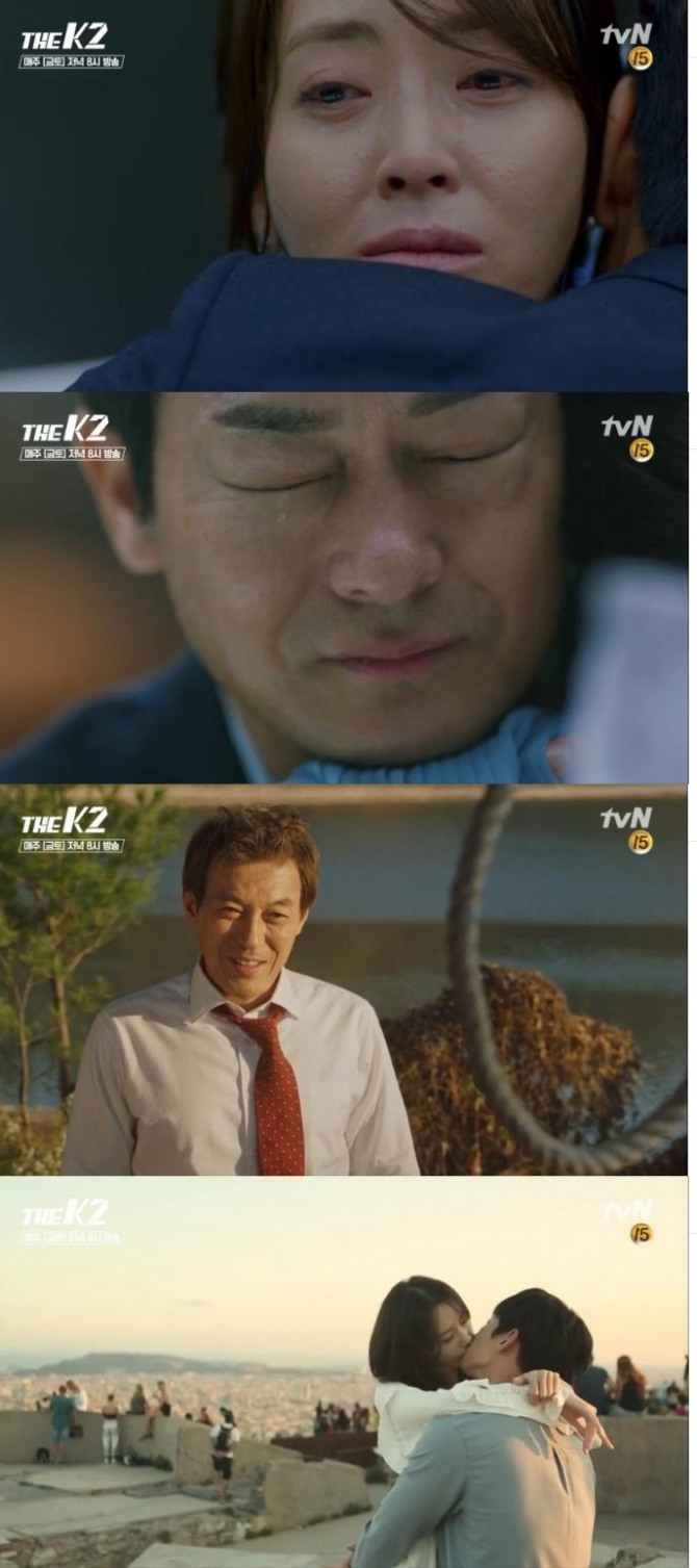 12일 밤 방송된 tvN 금토드라마 '더 케이투' 최종회에서는 김제하(지창욱)와 고안나(임윤아)가 바르셀로나로 동반 출국하는 장면으로 엔딩을 맞았다./사진=tvN방송 캡처