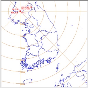 황해북도 송림서 2,3 지진발생/기상청