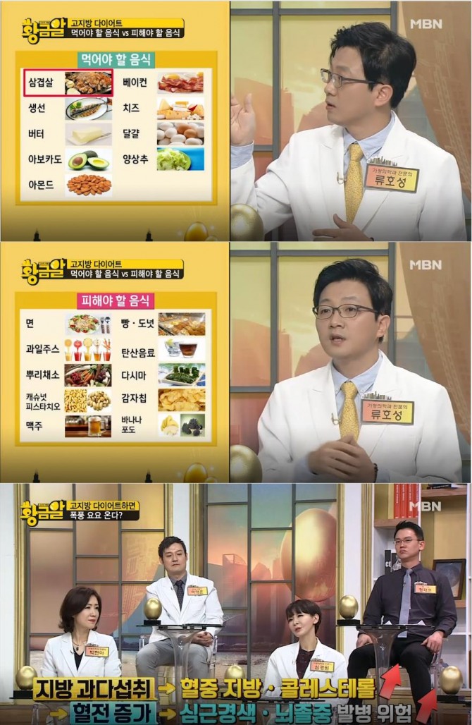 '고수의 비법 황금알' 고지방 저탄수화물 다이어트 식단, 부작용, 좋은 천연 버터 고르는 법, 무염, 가염 차이점, 효능 효과 /사진=MBN 방송캡처('고수의 비법 황금알' 고지방저탄수화물)