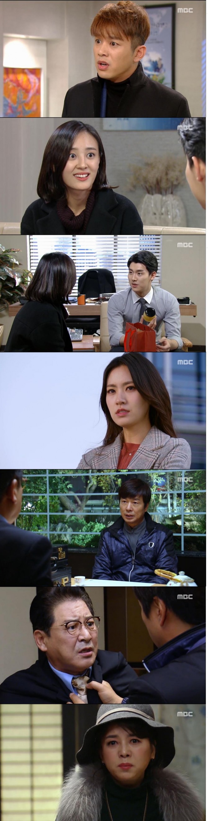 29일 방송된 MBC 일일극 '언제나 봄날'에서는 10억으로 출생의 비밀을 덮으려는 강한길(최 상훈)과 이를 거절한 주면식(선우재덕)의 갈등이 격화되는 장면과 두 사람의 대화를 모두 엿들은 이미선(장희수)이 그려졌다./사진=MBC 방송 캡처