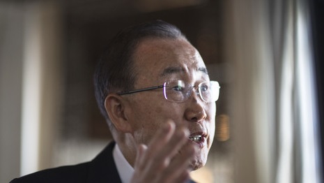 반기문 총장의 일본 자위대 극찬...사진/뉴시스