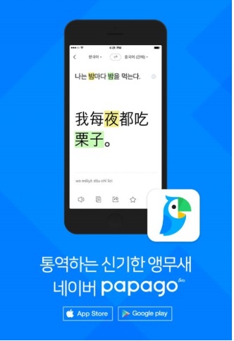 파파고 인공신경망 번역 '한국어·중국어' 예문. 사진=네이버