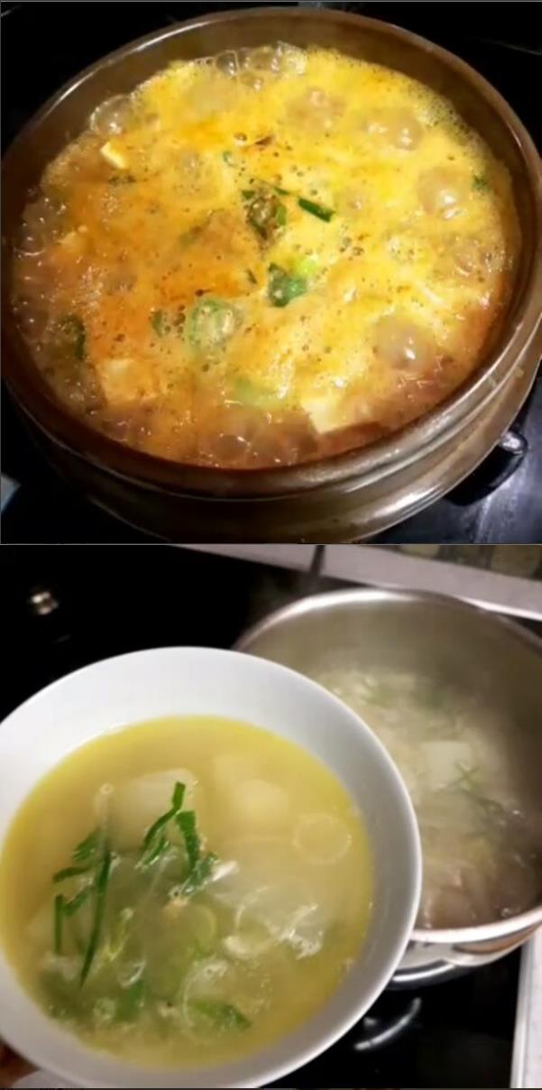 [소여사! 소유진 황금 레시피 모음] 청국장, 무젓국(무우국, 뭇국) 맛있게 끓이는 법…'집밥 백선생' 백종원 따라잡기! /사진=소유진 인스타그램 ('소유진-소여사 레시피- 청국장 찌개, 무젓국 찌개 끓이는 법)