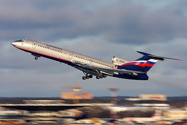 러시아 합창단 전원 사망 추정,  러시아 Tu-154 항공기/사진=뉴시스