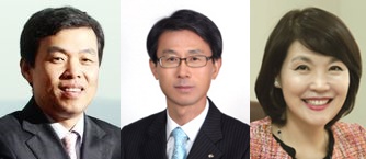 (왼쪽부터) 조재민, 이오성 , 김해경 대표이사 후보
