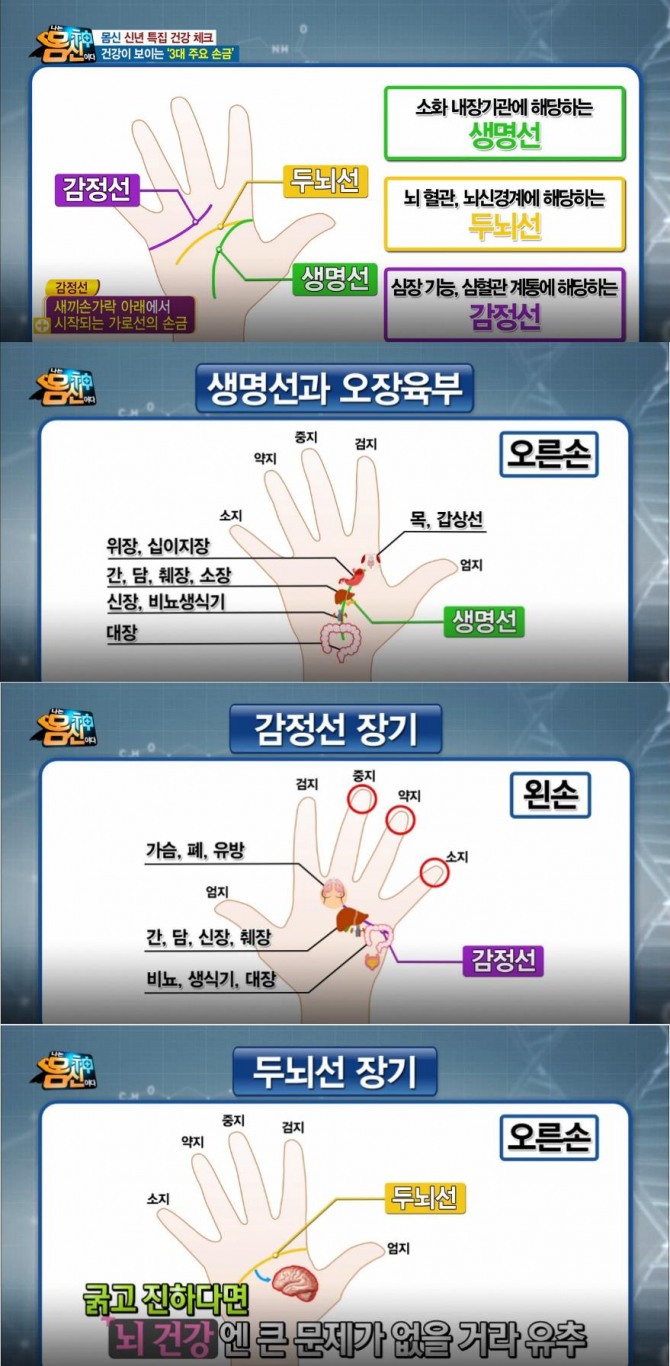 '나는 몸신이다' 손금 건강체크법, 발 주걱 마사지 건강비법…혈당 낮추는 방법, 만성 비염 치료방법…손금으로 보는 나의 건강은? 나무주걱으로 지키는 내 몸 건강법 공개! /사진=MBN '나는 몸신이다' 방송캡처
