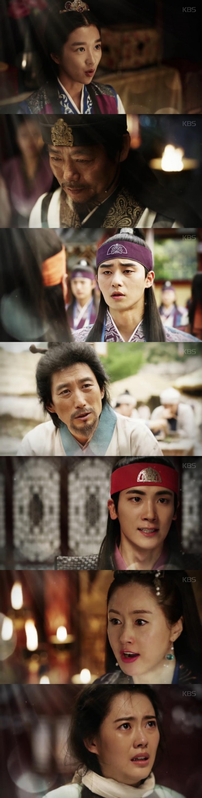 17일 방송되는 KBS2 월화드라마 '화랑' 10회에서 지소 태후(김지수)는 아로(고아라)를 납치하고, 진흥왕인 삼맥종(박형식)은 지소 태후에게 격렬하게 반발하는 장면이 그려진다./사진=KBS2 영상 캡처