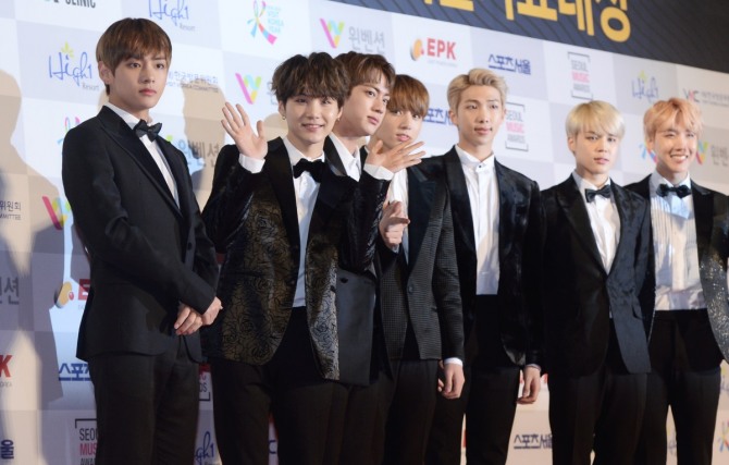 그룹 방탄소년단이 19일 개최된 '서울가요대상'에서 4관왕에 올랐다./사진=뉴시스