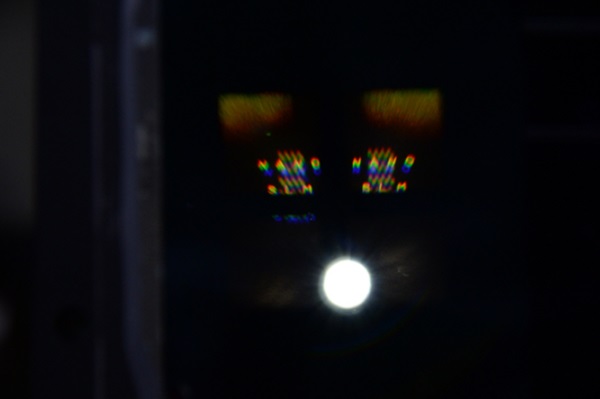 LED를 이용해 홀로그램 영상을 띄운 모습. 사진=ETRI    