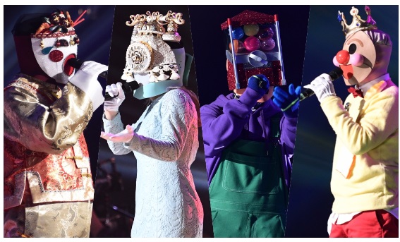 복면가왕 가면을 벗겨보니...베짱이 개미소녀 카우보이 꼬꼬마인디언 꽃길만 비광 연하장 꼬꼬댁은 누구?