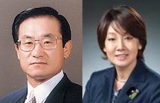 이귀남 전 법무부장관(왼쪽)과 김영혜 전 국가인권위 상임위원