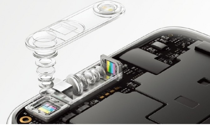중국 1위 스마트폰업체 오포가 MWC2017에서 5배 광학줌 기술을 발표했다. 오포/폰아레나=제공 