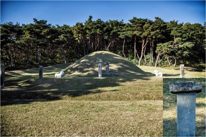 사벌국 왕릉. 상산박씨 시조 신라 경명왕의 아들 박언창 사벌군묘다.