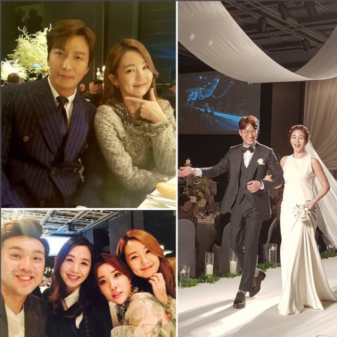 조우종-정다은 결혼 이모저모/사진=오정연 인스타그램 캡처