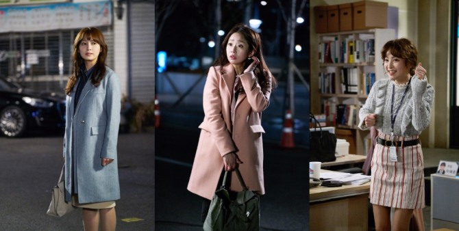 KBS2 수목드라마 '김과장'에서 윤하경 대리 역의 남상미(왼쪽), 오광숙 역의 임화영(가운데), 홍가은 역의 정혜성이 3인 3색 매력을 과시하고 있는 스틸 컷이 21일 공개됐다./사진=KBS2 제공