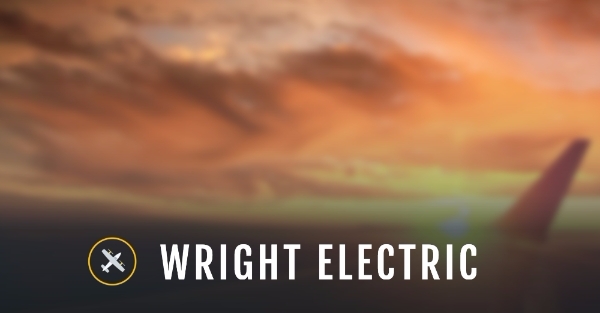 영국의 라이트 일렉트릭 (Wright Electric) 홈페이지 메인 화면.