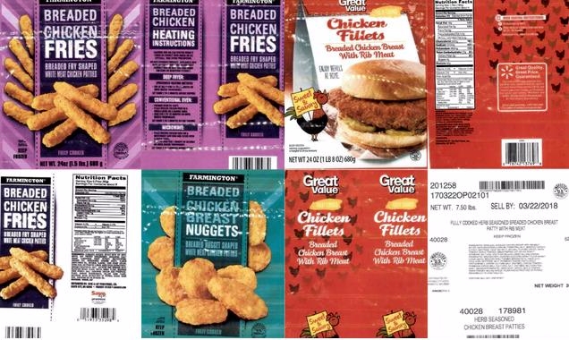 미국 농림성 식품 안전검사국은 오케이 푸드의 닭고기 제품에 대해 리콜 조치했다. 사진 - 미국FSIS홈페이지 