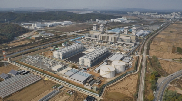 SK E&amp;S가 운영하고 있는 경기 파주시 봉암리 파주천연가스발전소.