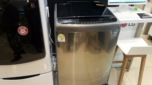 LG전자 21kg 통돌이 세탁기. 사진=유호승 기자