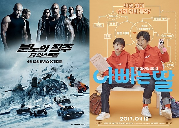 [개봉예정 영화순위] '분노의 질주: 더 익스트림' vs '아빠와 딸' 개봉일, 줄거리, 장르, 감독, 출연배우, 상영등급, 러닝타임 (4월 개봉예정 영화, 영화 예매순위, 영화 순위, 영화 추천, 최신 개봉영화) /사진=각 영화 공식 포스터