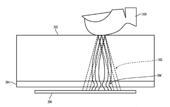 애플은 아이폰8 전면 스크린 아래 터치ID센서를 심기 위해 특허기술을 사용할 것으로 보인다. 하지만 올 가을까지 완성시켜야 한다. 사진=미특허청 