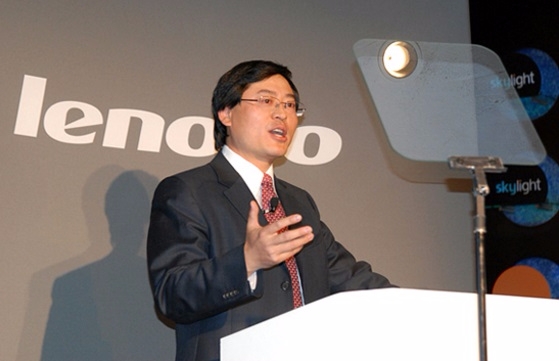 레노버 양위안칭 회장은 한국을 제치고 IT시장의 강국으로 등극하겠다고 말했다. 자료=lenovo.com.cn