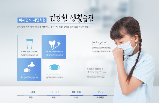 미세먼지의 노출된 5세 미만의 어린이는 불충분한 영양상태, 급성하부호흡기 감염 등의 위험이 증가한다. 사진=글로벌이코노믹